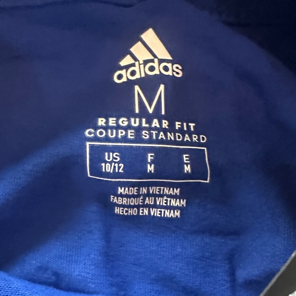 Adidas Kids Blue Logo Hoodie - Picture 3 of 3